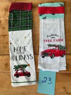 Handmade Christmas Hanging Kitchen Towel Set